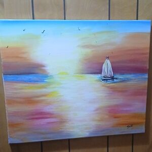 Sunset Sail Canvas Art